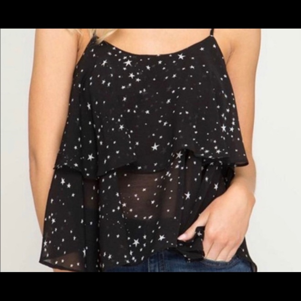She + Sky star sleeveless top
